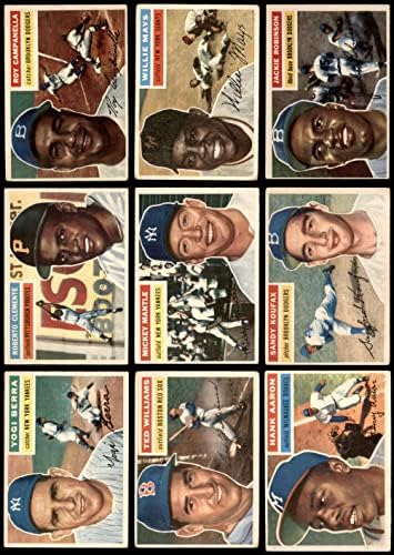 1956 Topps Baseball Complete Conjunto VG+
