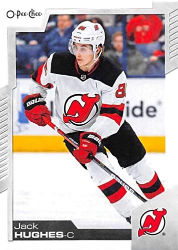 2020-21 O-PEE-Chee 70 Jack Hughes New Jersey Devils NHL Hockey Trading Card