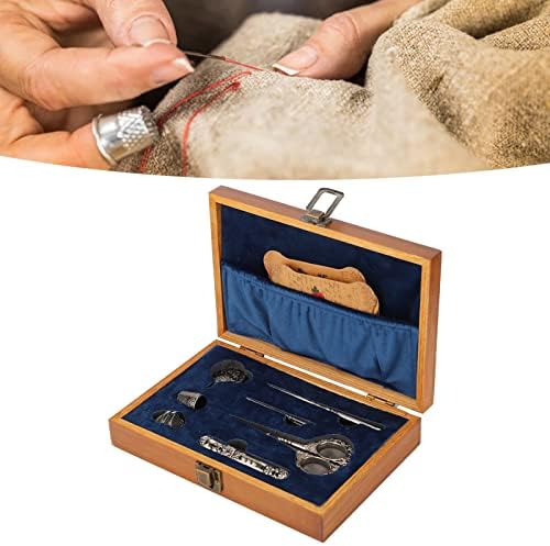 Kit de tesoura de bordado de 7 peças, ferramenta de costura de tesoura vintage de estilo europeu de aço inoxidável com tesoura vintage