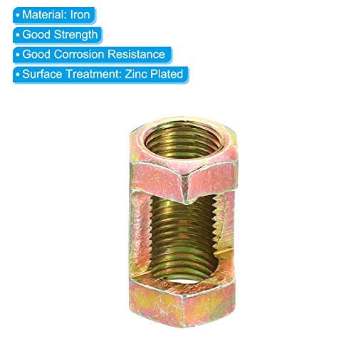 Patikil M10x1mm porca de acoplamento hexágono, 15 pacote de 25 mm de rosca de zinco com fixação de lâmpada de lâmpada