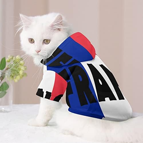 France Flag Roupos Pet Fashion Pet Sweater Dog Shirt para pequenos cachorros de cachorros de cachorros de cachorro