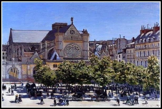 Saint Lazare Gare Normandy Pintura de trem por Claude Monet 5D Diamond Painting Kit para adultos crianças, artesanato de bricolage