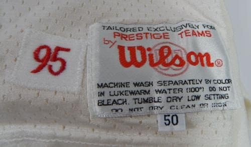 1995 San Francisco 49ers Alfred Williams #91 Jogo emitido White Jersey 50 DP32934 - Jerseys de Jerseys usados ​​na NFL não assinada
