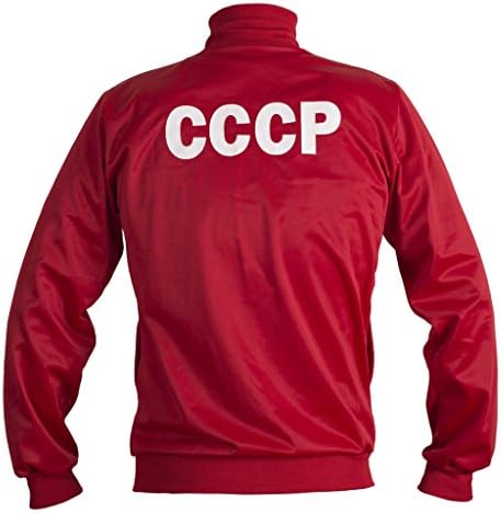 União Soviética CCCP URSS Jaqueta de futebol retrô de 1970