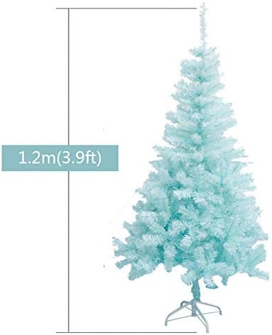Árvore de Natal de Pvc azul zpee, arborizada artificial de pinheiro de decoração de articulação com suporte de metal fácil de montar
