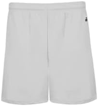 Badger Sport de 5 Shorts de absorção de umidade para adultos com bolsos