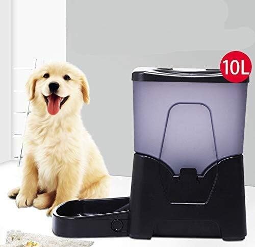 Yang1mn novo 10L de grande capacidade AABS Material Pet Automático alimentador de cães alimentador de tempo inteligente