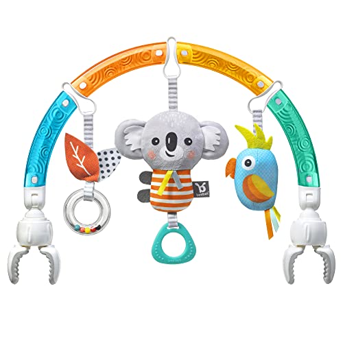 Benbat Baby Stroller Arch Toy Toy Rainbow Dazzle Friends Play Bar. Atividade sensorial de recém -nascidos divertidos,