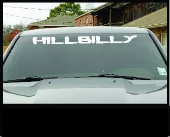 Hillbilly Windshield Decalge Adesivo Caminhão Diesel 1500 2500 Redneck Girl