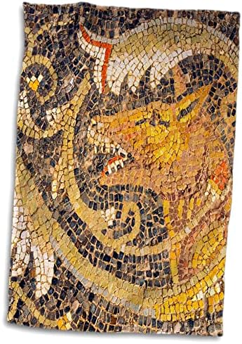 Mosaico de Lobo 3drose, New House of Hunt, Bulla Regia, Tunísia, Norte da África - Toalhas
