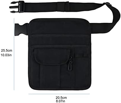Lufox servidor bolsa de bolsa restaurante garçom cintura bolsa de dinheiro bolsa de avental com cinto ajustável