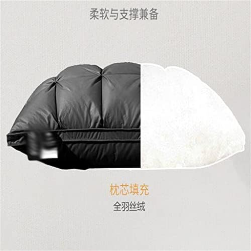Quul Feather Velvet Pillow Core, um par de travesseiros domésticos sem colapso para uma pessoa solteira