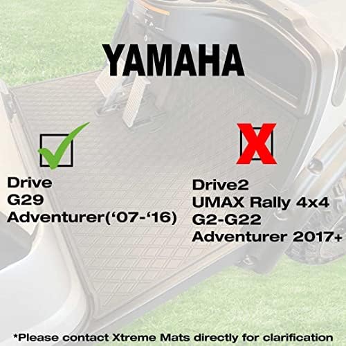 Xtreme Mats Yamaha Golf Cart tapete, cobertura completa de revestimento de carrinho de golfe tape