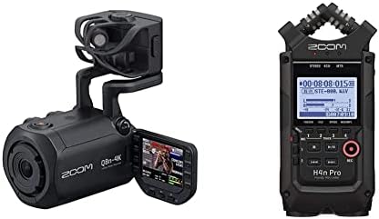 Zoom Q8N-4K Handy Video Recorder, 4K UHD Video, Microfones estéreo mais dois Adaptador Bluetooth XLR e BTA-1, projetado