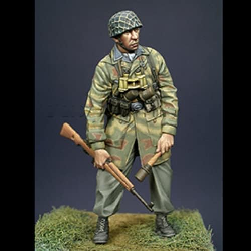 Goodmoel 1/35 WWII Paratrooper Model Soldier Kit/Kit Miniatura de Soldado sem montagem e sem pintura/JA-8546