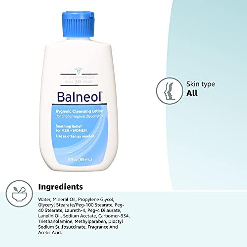 Loção de limpeza higiênica de Balneol 3 oz
