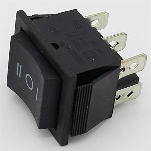 Chave de balancim zaahh 2pcs interruptor momentâneo de 6 pinos planos, laterais duplos Retornar para o meio após liberado