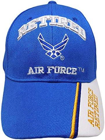 U.S. Air Force USAF Wings aposentados Royal Blue Bordeded Cap Hat