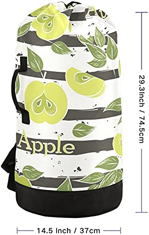 Bolsa de lavanderia com tiras de ombro com alças de lavanderia Backpack Backpack Fechamento de empurramento