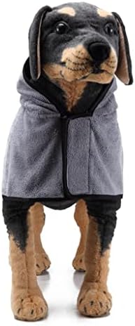 Gsportfis Ajustável Toalha de seco de estimação macia Roupa de banho de banho quente Pijamas de animais com capuz