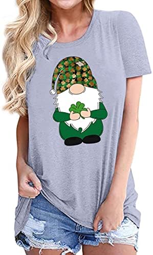 Camisa do dia de St Patrick para mulheres engraçadas de estampa de coelho