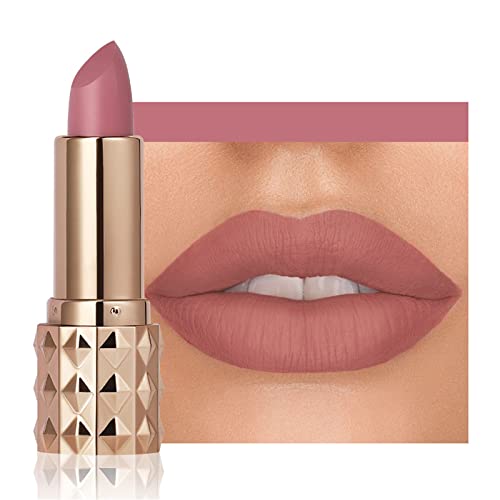 WGUST SEXPOT Lipstick de batom com maquiagem labial Veludo de veludo duradouro High Pigmment Nude impermeável Lip Gloss Velvet