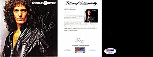 Michael Bolton assinado - Autografado Self Titled CD Book Capa - Letra completa Autenticidade - PSA/DNA Certificada - Mormes