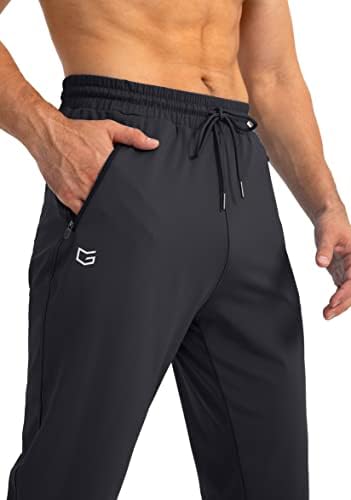 G Gradual Men's Sweats com zíper bolsos cônicos de cônjuge para calças atléticas para homens para treino, corrida, corrida