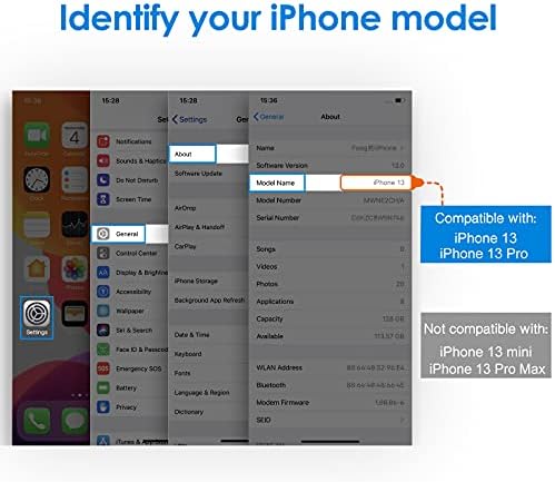 Protetor de tela JETECH compatível com iPhone 13 e iPhone 13 Pro 6,1 polegadas, filme de vidro temperado, 3-pacote