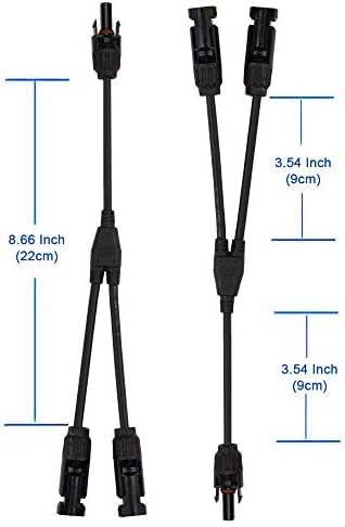 Acopower 1 par conectores de ramificação T/Y solares