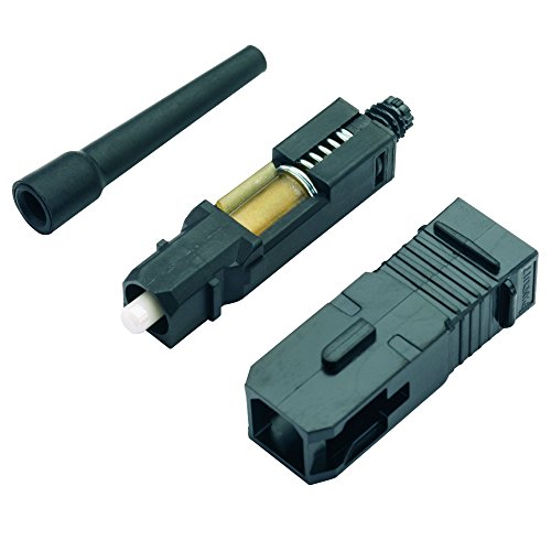 Conector de fibra óptica de fibra óptica multimodo FSCMC5BL, preto