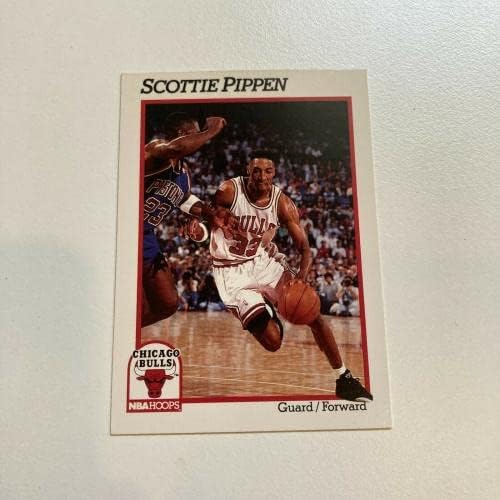 1991 NBA Hoops Scottie Pippen assinou cartão de basquete PSA DNA CoA - Cartões de basquete não assinados