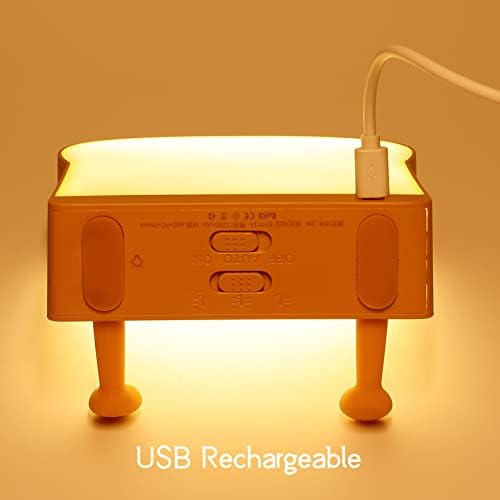 Lâmpada de luz da noite para Loveruis - Lâmpada de torrada de pão Presentes de aniversário leves leves com madeira USB Presente