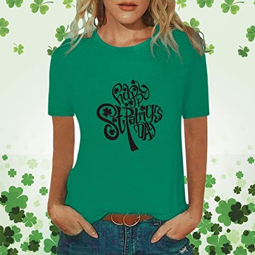 Yubnlvae St Patrick's Day Pullover para mulheres impressão Comfort Crewneck PLATUSS