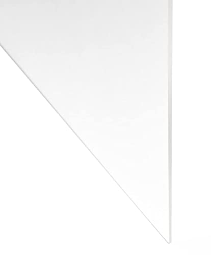 Folha de plástico de policarbonato transparente, 1/4 ”de espessura x 24” de largura x 24 ”de comprimento