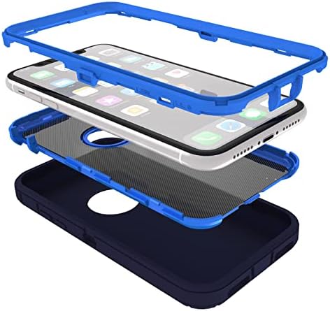 Caso MXX Compatível com iPhone XR, Absorção de choque Tampa de proteção pesada com TPU projetado por armadura e PC rígido