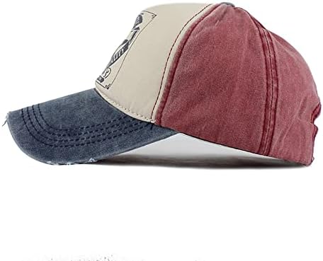 Yuloong Vintage Baseball Cap Washed Denim Trucker Hat Fashion Pentagram Star Pattern Outdoor Sun Hat algodão unissex