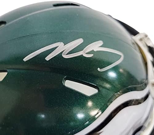 Michael Vick autografou o Mini Capacete Philadelphia Eagles - assinado à mão & JSA autenticado