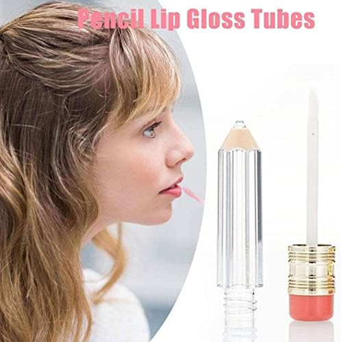 5 ml de recipientes vazios de tubo de brilho labial, mini garrafas de óleo labial recarregável - Para amostras de batom, Balmos de lábios LIM LIME