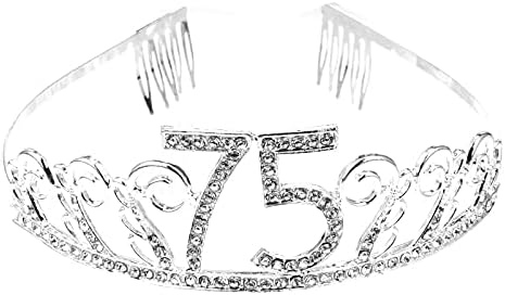 OSALADI 75º aniversário da coroa de aniversário da tiara