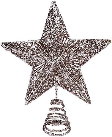 ABAODAM 1PC Christmas Tree Star Topper Tree Arregada de Christmas Decoração