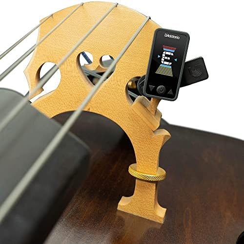 Tuner de violoncelo D'ADDARIO e sintonizador de graves - Eclipse Headstock Tuner - Clip on Tuner para violoncelo ou baixo