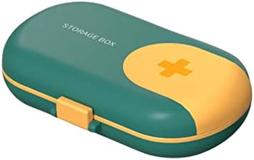 Compartimentos Prove de viagens Provo de caixa pequena para bolso de bolso Case diária Medicina portátil Vitamina Holder