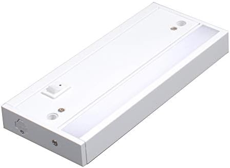 N / A LED sob luminária de gabinete, hardwired ou plug in, branco quente, 8 polegadas, 5,3W, 265lm, interruptor ligável,