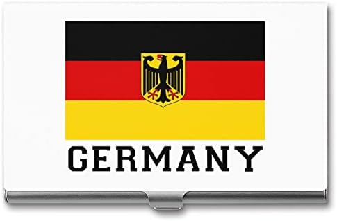 Bandeira alemã Id engraçada de negócios Nome do cartão Caso Os titulares de protetores organizador de caixa de marco para homens mulheres