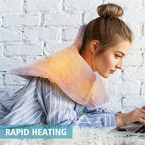 Aquecimento da almofada de ombro e pescoço para alívio da dor nas costas, cobertor de xale de aquecimento elétrico