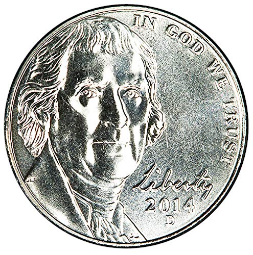 2014 D Bu Jefferson Nickel Choice Uncirculou Us Mint