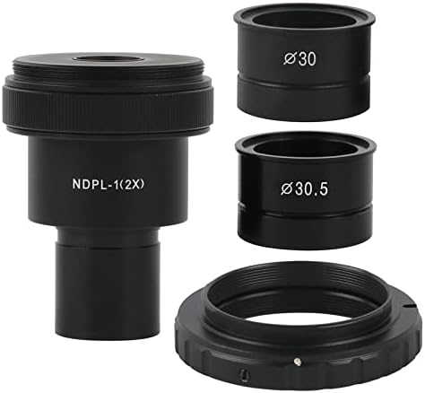 Acessórios para microscópio 1 2x Câmera SLR T2 Adaptador ocular ajustável 23,2mm 30mm 30,5mm Microscop laboratório