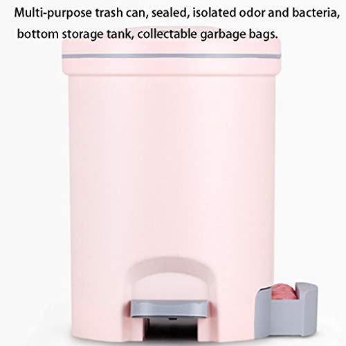 Lata de lixo mnb com tampa, lixo do pedal lixo de lata de lata de sala de cozinha lixo do banheiro pode ser durável