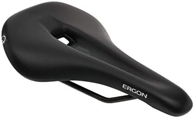 Ergon - SM Sport Ergonomic Comfort Bicycle Saddle | Para todas as montanhas, trilhas, cascalho e bicicletas de bicicleta | Mens | Dois tamanhos | Preto